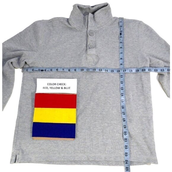 EXPRESS gray pullover sweatshirt 100% cotton men's size M - Picture 2 of 4